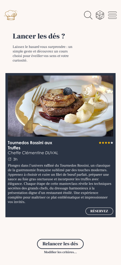Résultat de la roulette